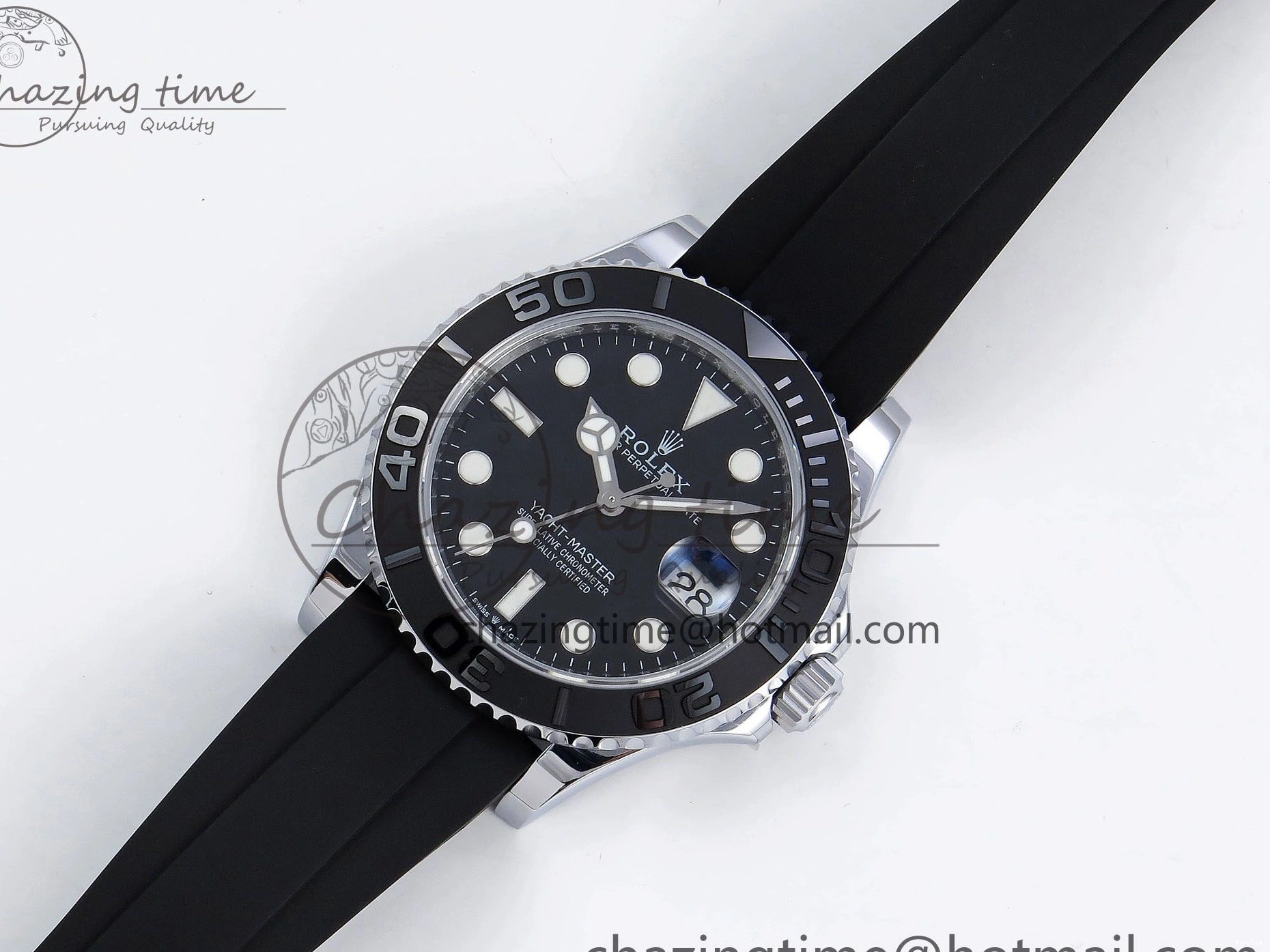 MiroTime 0308 Yacht-Master 226659 SuperF 1:1 Best Edition Black Dial on Oysterflex Strap VR Premium 1341